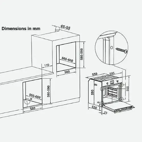 FM673 Built-in Multifunction Oven
