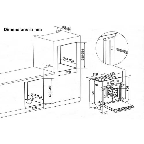 FM6113T Built-in Multifunction Oven