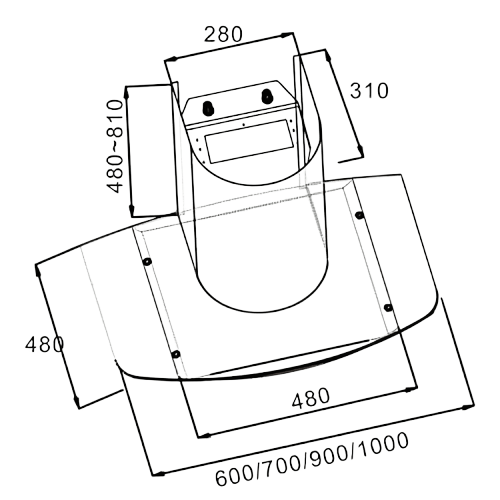 H76.9S Kitchen Chimney Hood